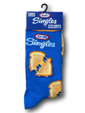 3/$20 Kraft Cheese Singles Funny Novelty Crew Socks - NWT
